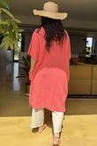 Made in Italy Milo Cotton Slouch Sac Dress Watermelon